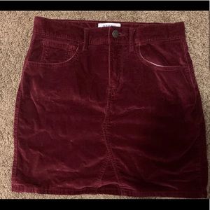 Bergundy Skirt
